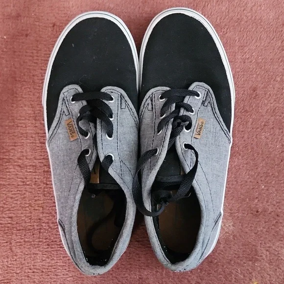 Kids Black and Grey Vans - Picture 4 of 6